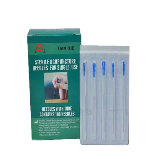 1box Sterile Acupuncture Needles For Single Use Transparent 100pcs Dry Needles for Physiotherapy