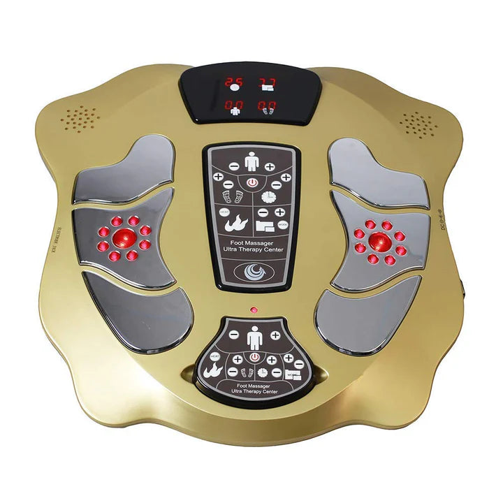 Ultra Therapy Electric Foot Massager Machine for Pain Relief Electric Acupressure Health Protection Machine, Varicose Veins Electromagnetic Wave, Improve Blood Circulation, Full Body Pain Relief & Relaxation Infrared Massage Therapy