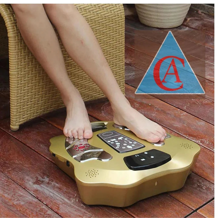 Ultra Therapy Electric Foot Massager Machine for Pain Relief Electric Acupressure Health Protection Machine, Varicose Veins Electromagnetic Wave, Improve Blood Circulation, Full Body Pain Relief & Relaxation Infrared Massage Therapy